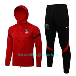 Atlético Madrid Felpe con Cappuccio da Allenamento Uomo 2022-23 Rossa Atlético Madrid Felpe con Cappuccio da Allenamento Uomo 2022-23 Rossa