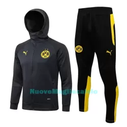 BVB Borussia Dortmund Felpe con Cappuccio da Allenamento Uomo 2022-23 Grigia BVB Borussia Dortmund Felpe con Cappuccio da Allenamento Uomo 2022-23 Grigia