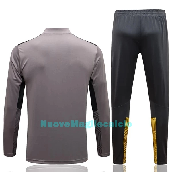 BVB Borussia Dortmund Tute Felpe da Allenamento Uomo 1/4-Zip 2022-23 Grigio Chiaro