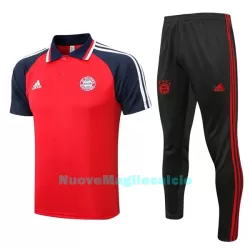 FC Bayern Monaco Polo da Allenamento Uomo 2022-23 Rosso Blu FC Bayern Monaco Polo da Allenamento Uomo 2022-23 Rosso Blu