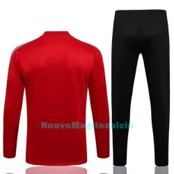 Manchester United Champions League Tute Felpe da Allenamento Bambino 1/4-Zip 2022-23 Bianca Rossa