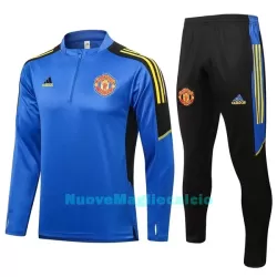 Manchester United Champions League Tute Felpe da Allenamento Bambino 1/4-Zip 2022-23 Blu Manchester United Champions League Tute Felpe da Allenamento Bambino 1/4-Zip 2022-23 Blu