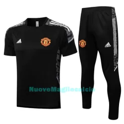 Manchester United Champions League Tute in maglia da allenamento Uomo 2022-23 Bianca Nera Manchester United Champions League Tute in maglia da allenamento Uomo 2022-23 Bianca Nera