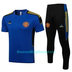 Manchester United Champions League Tute in maglia da allenamento Uomo 2022-23 Blu Manchester United Champions League Tute in maglia da allenamento Uomo 2022-23 Blu