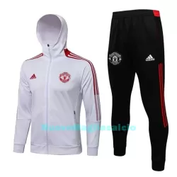 Manchester United Felpe con Cappuccio da Allenamento Uomo 2022-23 Bianca Rossa Manchester United Felpe con Cappuccio da Allenamento Uomo 2022-23 Bianca Rossa