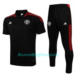 Manchester United Polo da Allenamento Uomo 2022-23 Nero Rosso Nero Manchester United Polo da Allenamento Uomo 2022-23 Nero Rosso Nero