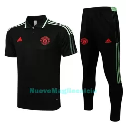 Manchester United Polo da Allenamento Uomo 2022-23 Verde Nera Manchester United Polo da Allenamento Uomo 2022-23 Verde Nera