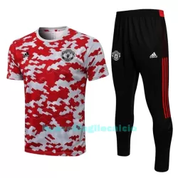 Manchester United Tute in maglia da allenamento Uomo 2022-23 Bianca Rossa Manchester United Tute in maglia da allenamento Uomo 2022-23 Bianca Rossa