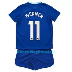 Completo calcio Chelsea Werner 11 Bambino Primo 2022-23 Completo calcio Chelsea Werner 11 Bambino Primo 2022-23