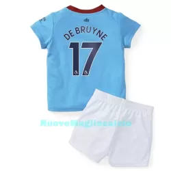 Completo calcio Manchester City De Bruyne 17 Bambino Primo 2022-23 Completo calcio Manchester City De Bruyne 17 Bambino Primo 2022-23