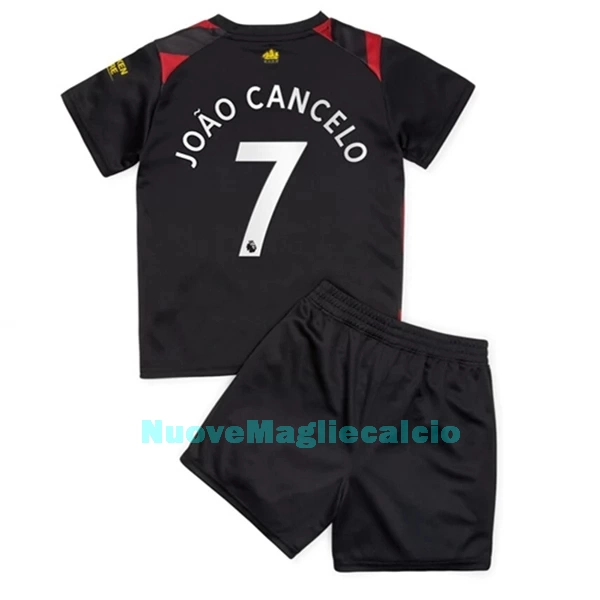 Completo calcio Manchester City Joao Cancelo 7 Bambino Secondo 2022-23