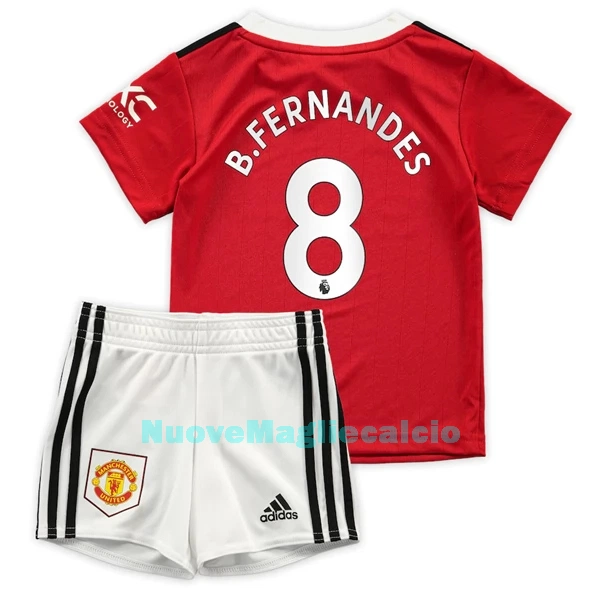 Completo calcio Manchester United Bruno Fernandes 8 Bambino Primo 2022-23
