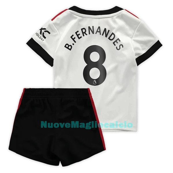 Completo calcio Manchester United Bruno Fernandes 8 Bambino Secondo 2022-23
