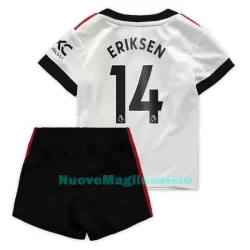 Completo calcio Manchester United Eriksen 14 Bambino Secondo 2022-23 Completo calcio Manchester United Eriksen 14 Bambino Secondo 2022-23