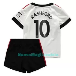 Completo calcio Manchester United Rashford 10 Bambino Secondo 2022-23 Completo calcio Manchester United Rashford 10 Bambino Secondo 2022-23