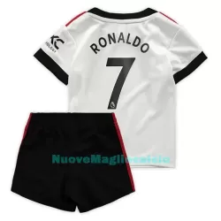 Completo calcio Manchester United Ronaldo 7 Bambino Secondo 2022-23 Completo calcio Manchester United Ronaldo 7 Bambino Secondo 2022-23