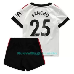 Completo calcio Manchester United Sancho 25 Bambino Secondo 2022-23 Completo calcio Manchester United Sancho 25 Bambino Secondo 2022-23
