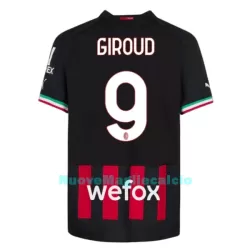 Maglia AC Milan Giroud 9 Uomo Primo 2022-23 Maglia AC Milan Giroud 9 Uomo Primo 2022-23