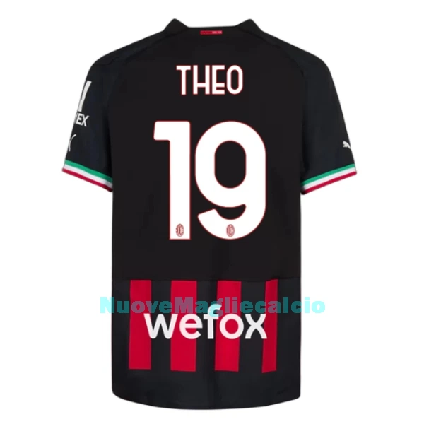 Maglia AC Milan Theo 19 Uomo Primo 2022-23