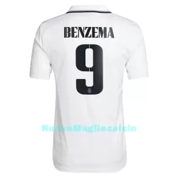 Maglia Real Madrid Benzema 9 Uomo Primo 2022-23 Maglia Real Madrid Benzema 9 Uomo Primo 2022-23