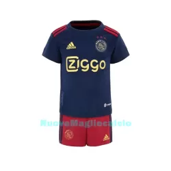 Completo calcio Ajax Amsterdam Bambino Secondo 2022-23 Completo calcio Ajax Amsterdam Bambino Secondo 2022-23