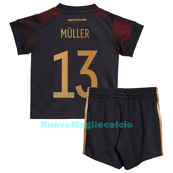 Completo calcio Germania Müller 13 Bambino Secondo Mondiali 2022