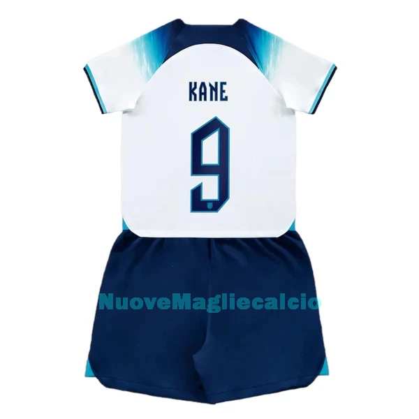 Completo calcio Inghilterra Kane 9 Bambino Primo Mondiali 2022