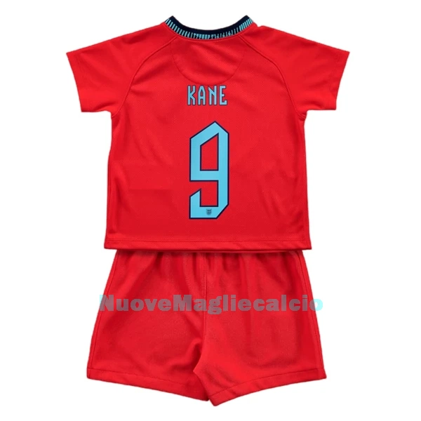 Completo calcio Inghilterra Kane 9 Bambino Secondo Mondiali 2022