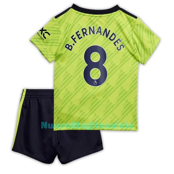 Completo calcio Manchester United Bruno Fernandes 8 Bambino 3rd 2022-23