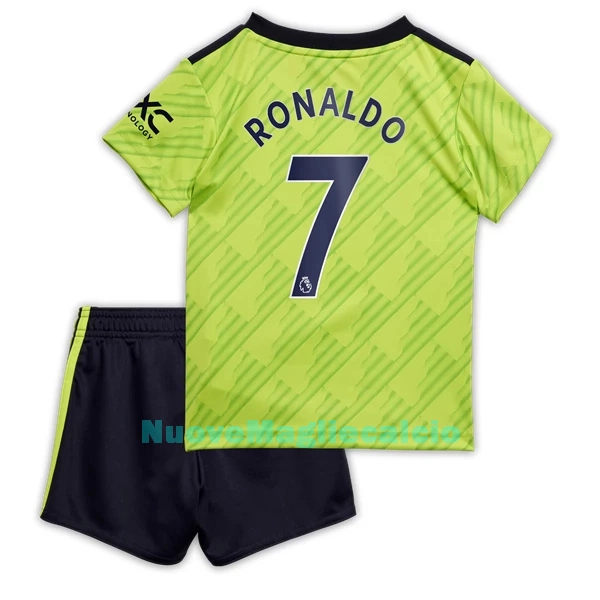 Completo calcio Manchester United Ronaldo 7 Bambino 3rd 2022-23