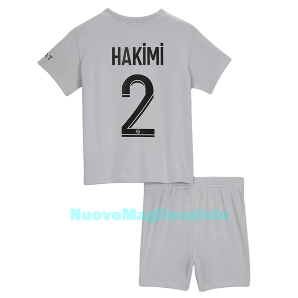 Completo calcio Paris Saint-Germain Hakimi 2 Bambino Secondo 2022-23