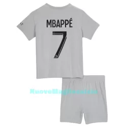 Completo calcio Paris Saint-Germain Mbappé 7 Bambino Secondo 2022-23 Completo calcio Paris Saint-Germain Mbappé 7 Bambino Secondo 2022-23