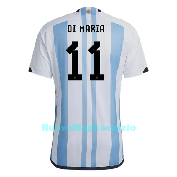 Maglia Argentina Di Maria 11 Uomo Primo Mondiali 2022