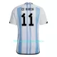 Maglia Argentina Di Maria 11 Uomo Primo Mondiali 2022