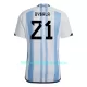 Maglia Argentina Dybala 21 Uomo Primo Mondiali 2022