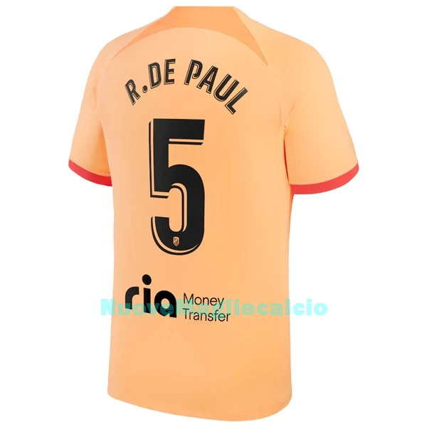 Maglia Atlético Madrid R. De Paul 5 Uomo 3rd 2022-23