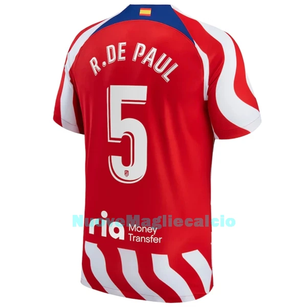 Maglia Atlético Madrid R. De Paul 5 Uomo Primo 2022-23