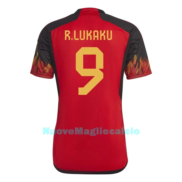 Maglia Belgio Lukaku 9 Uomo Primo Mondiali 2022