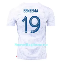 Maglia Francia Benzema 19 Uomo Secondo Mondiali 2022 Maglia Francia Benzema 19 Uomo Secondo Mondiali 2022