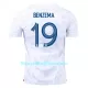 Maglia Francia Benzema 19 Uomo Secondo Mondiali 2022