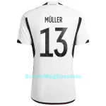 Maglia Germania Müller 13 Uomo Primo Mondiali 2022