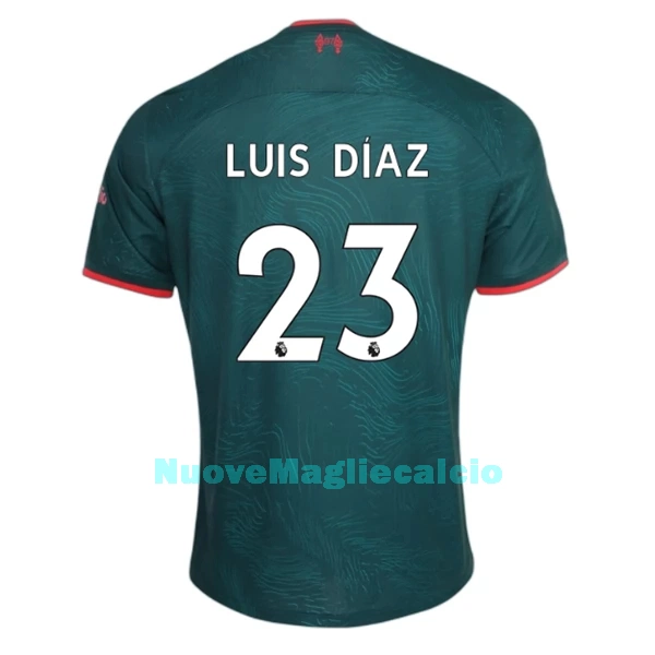 Maglia Liverpool Luis Díaz 23 Uomo 3rd 2022-23