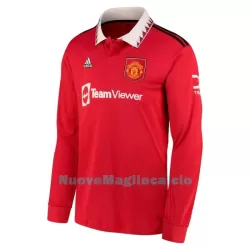 Maglia Manchester United Uomo Primo 2022-23 Maniche Lunghe Maglia Manchester United Uomo Primo 2022-23 Maniche Lunghe