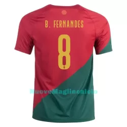 Maglia Portogallo Bruno Fernandes 8 Uomo Primo Mondiali 2022 Maglia Portogallo Bruno Fernandes 8 Uomo Primo Mondiali 2022