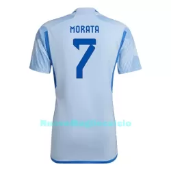 Maglia Spagna Morata 7 Uomo Secondo Mondiali 2022 Maglia Spagna Morata 7 Uomo Secondo Mondiali 2022