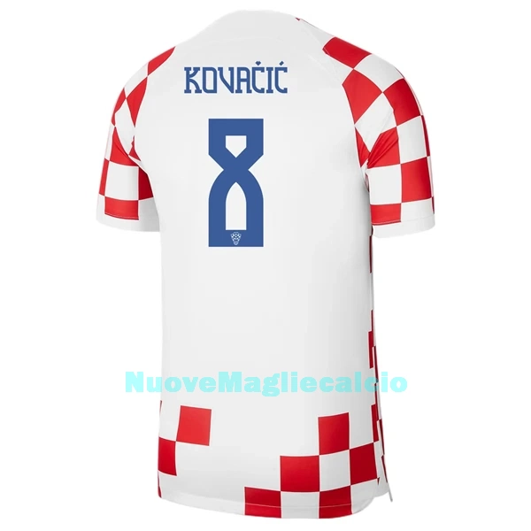 Maglia Croazia Kovacic 8 Uomo Primo Mondiali 2022