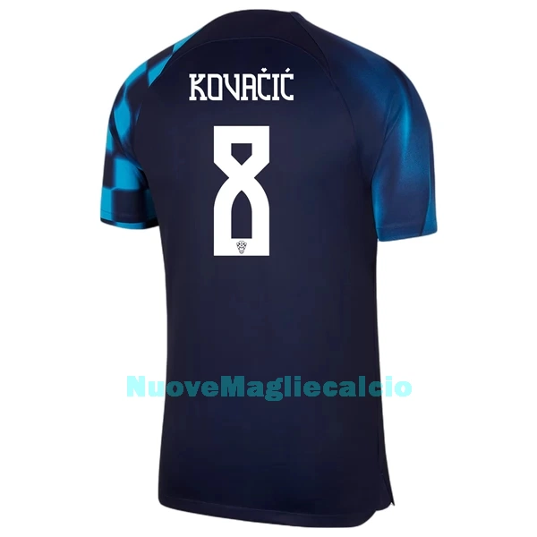 Maglia Croazia Kovacic 8 Uomo Secondo Mondiali 2022