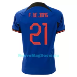 Maglia Olanda Frenkie de Jong 21 Uomo Secondo Mondiali 2022 Maglia Olanda Frenkie de Jong 21 Uomo Secondo Mondiali 2022