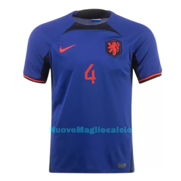 Maglia VIRGIL 4 Olanda Uomo Secondo Mondiali 2022