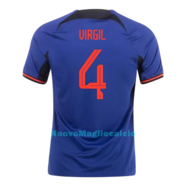 Maglia VIRGIL 4 Olanda Uomo Secondo Mondiali 2022